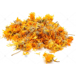 Dried marygold flowers