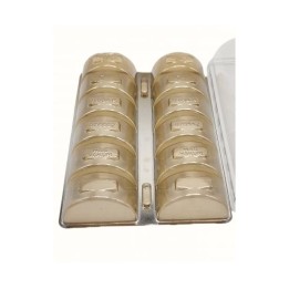 CUTIE AMBALARE MACARONS- PLASTIC TRANSPARENT- 12 BUCATI- DIAMETRU 5 CM