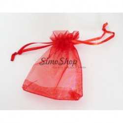 Red organza bag 10X15cm